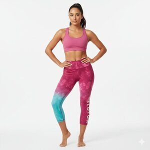Peloton X Kali Tie-Dye Ombre High-Rise Leggings – Pink & Blue – Size S
